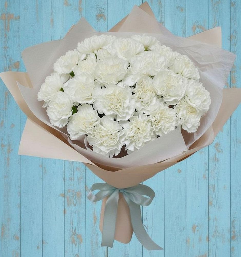 Букет цветов из: Гвоздики в Топках