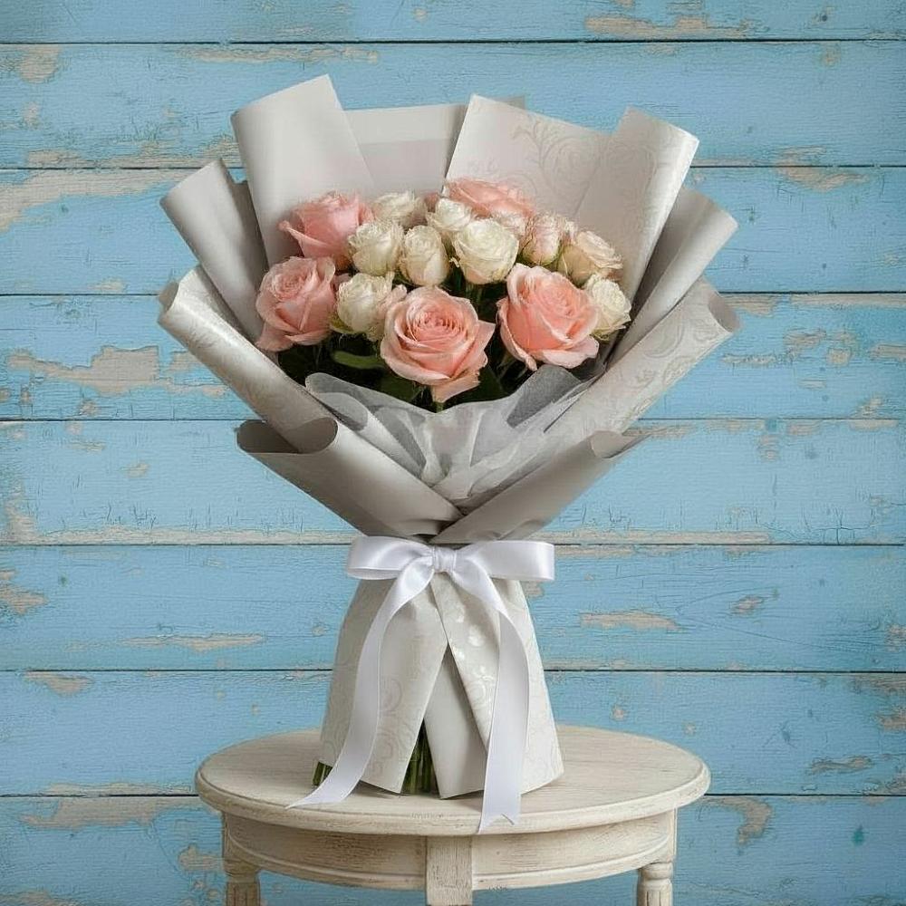 Букет цветов из: Розы в Топках