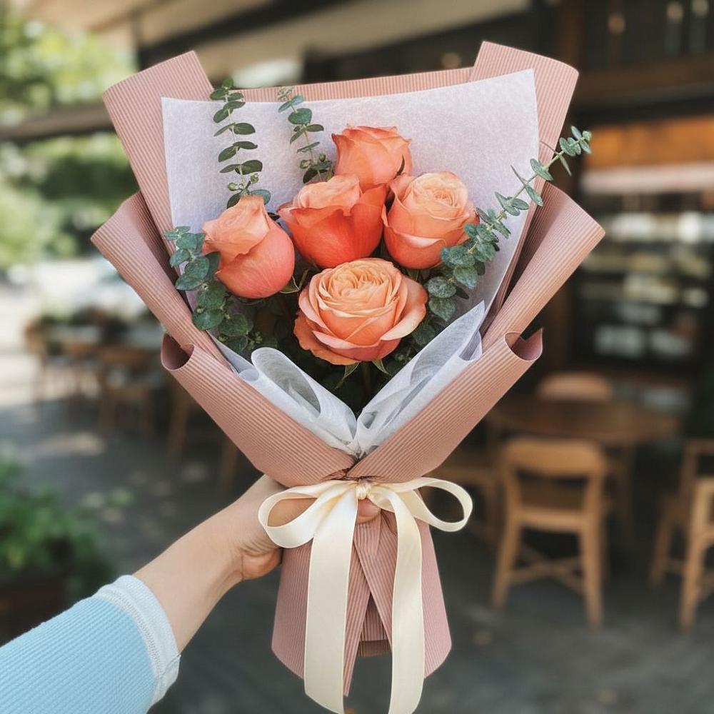 Букет цветов из: Розы в Топках