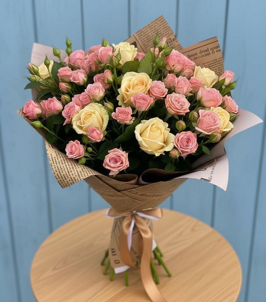 Букет цветов из: Розы в Топках