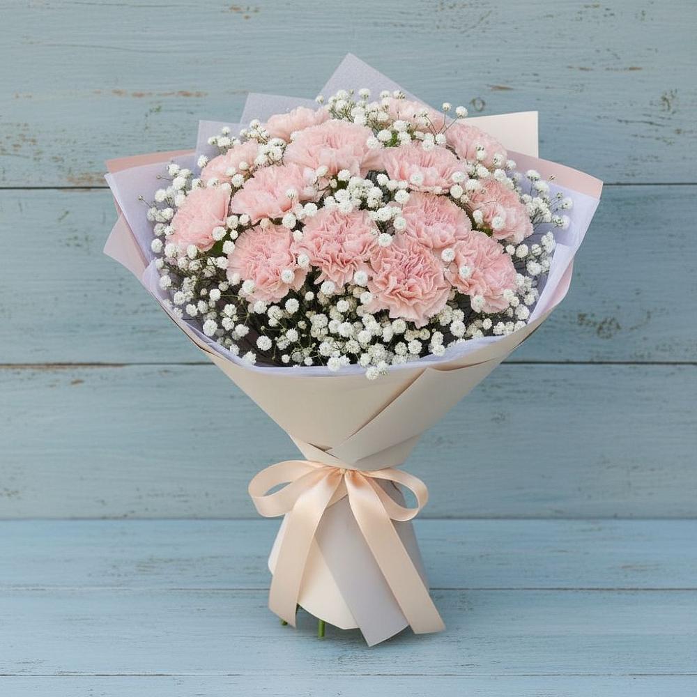 Букет цветов из: Гвоздики в Топках