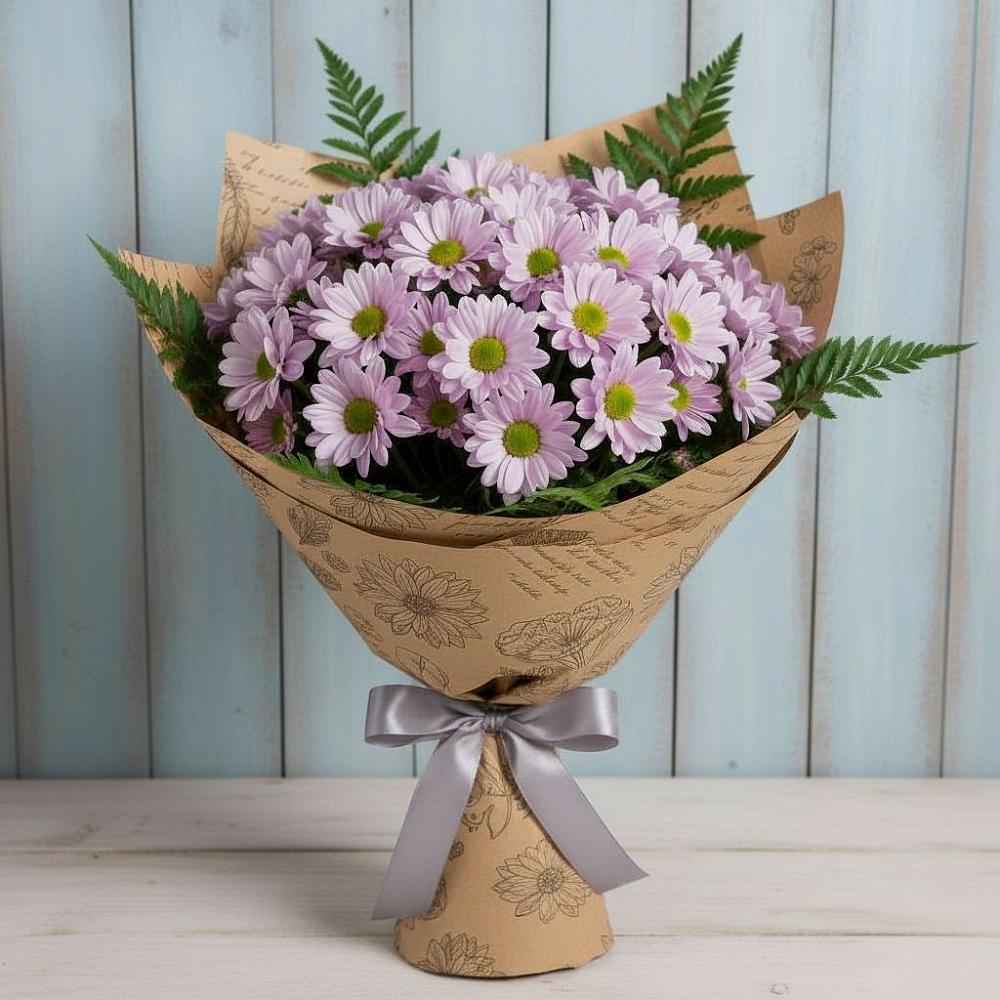 Букет цветов из: Хризантемы в Топках