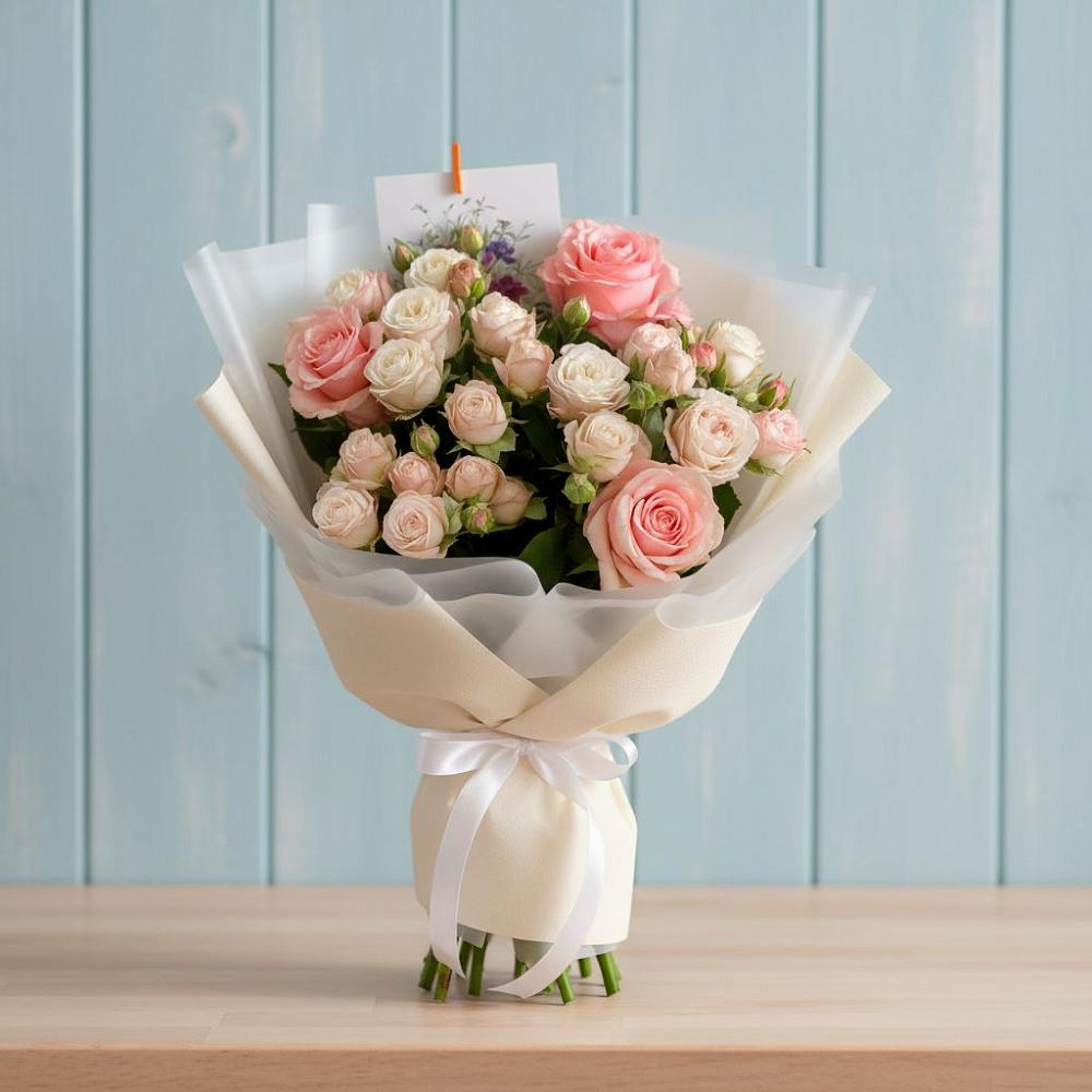 Букет цветов из: Розы в Топках