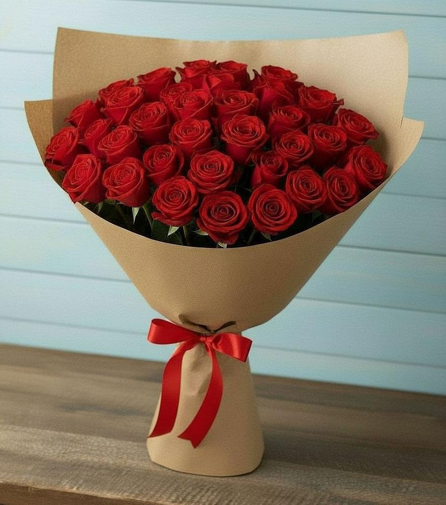 Букет Красные розы Милано в Топках