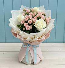 Букет цветов из:  Розы в Топках
