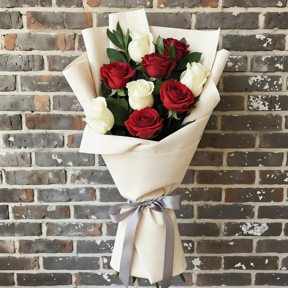 Букет цветов из: Розы в Топках