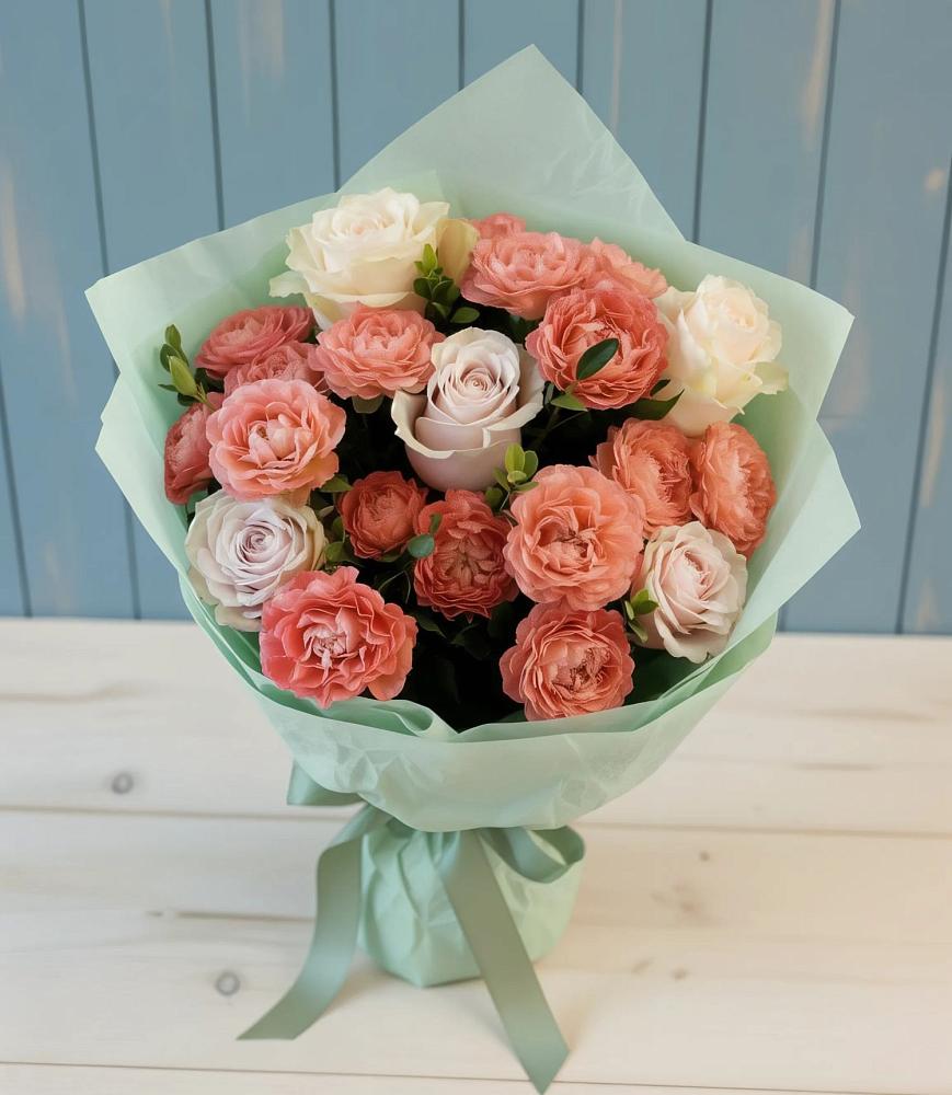 Букет цветов из: Розы в Топках