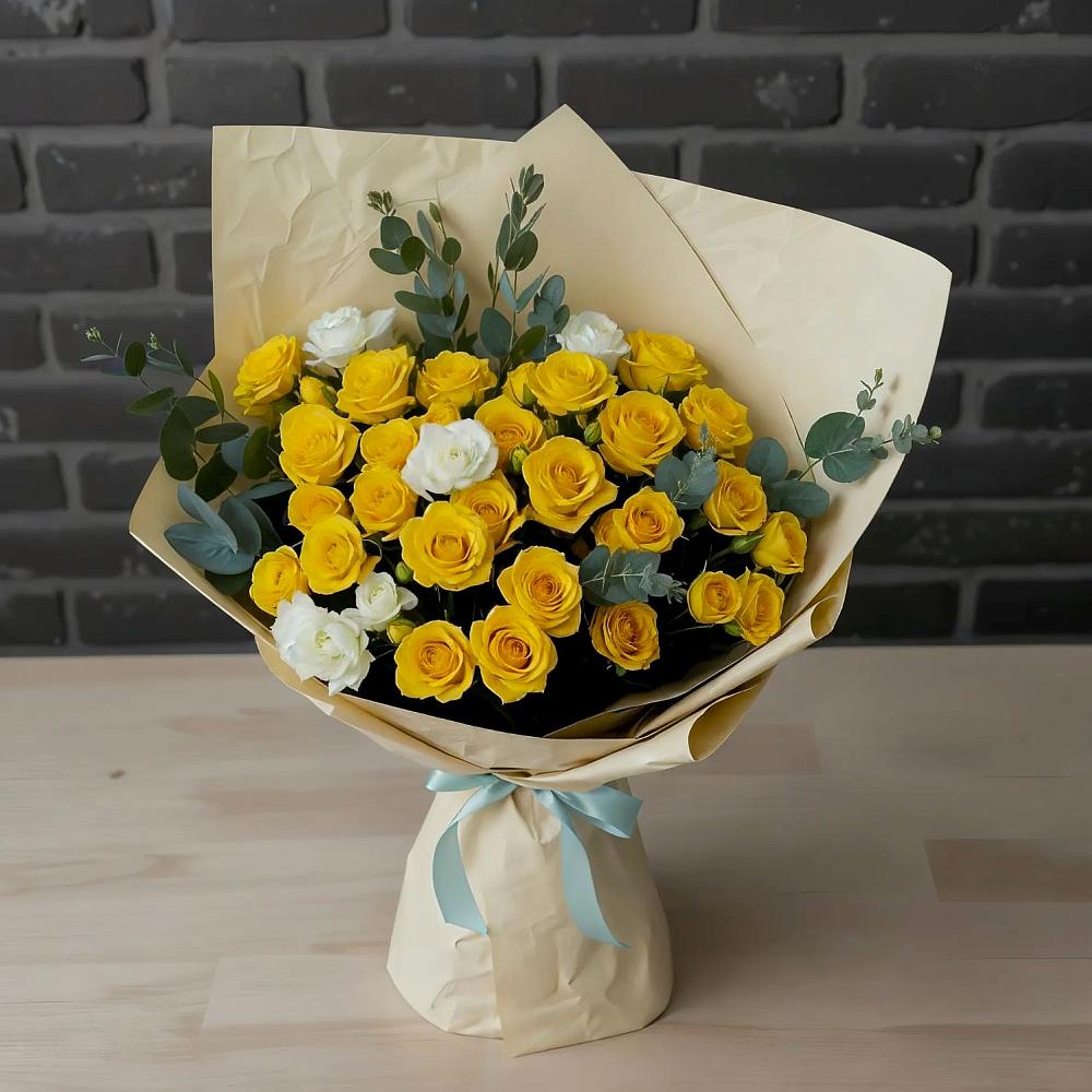 Букет цветов из: Розы в Топках