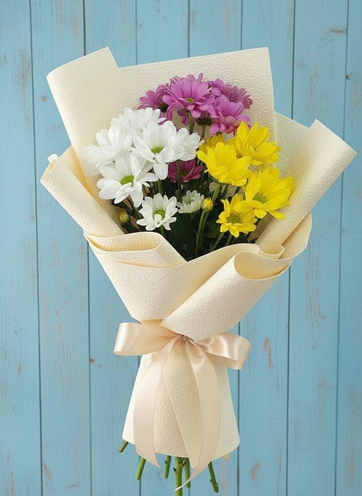Букет цветов из: Хризантемы в Топках
