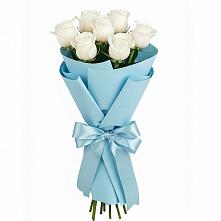 Букет 7 белых роз Проуд #REPLACE_PRED# Топках