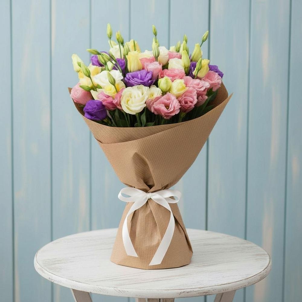 Букет цветов из: Лизиантусы в Топках