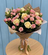 Букет цветов из:  Розы в Топках