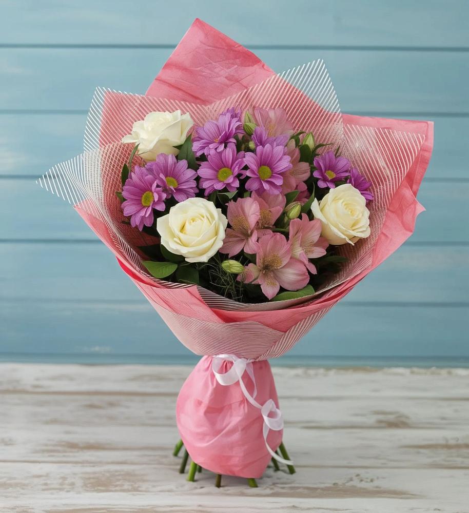 Букет цветов из: Герберы в Топках