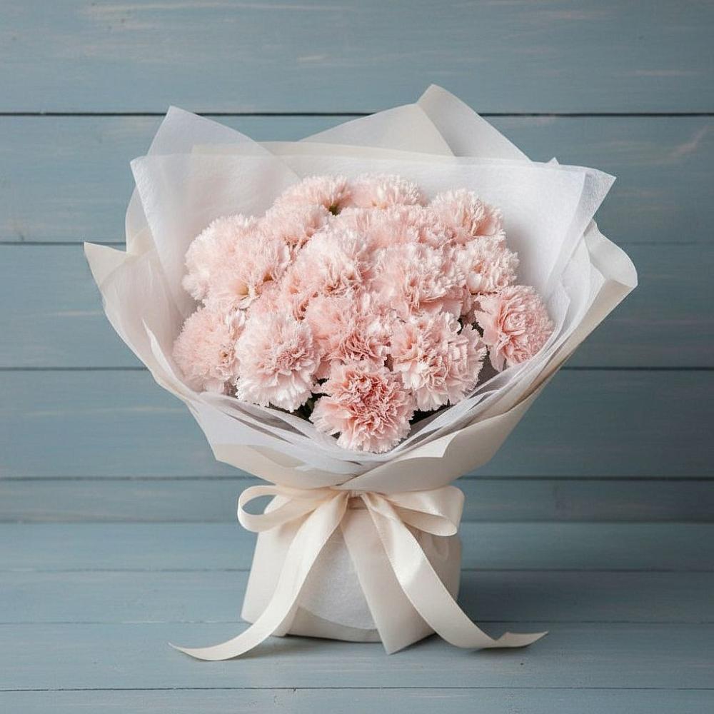 Букет цветов из: Гвоздики в Топках