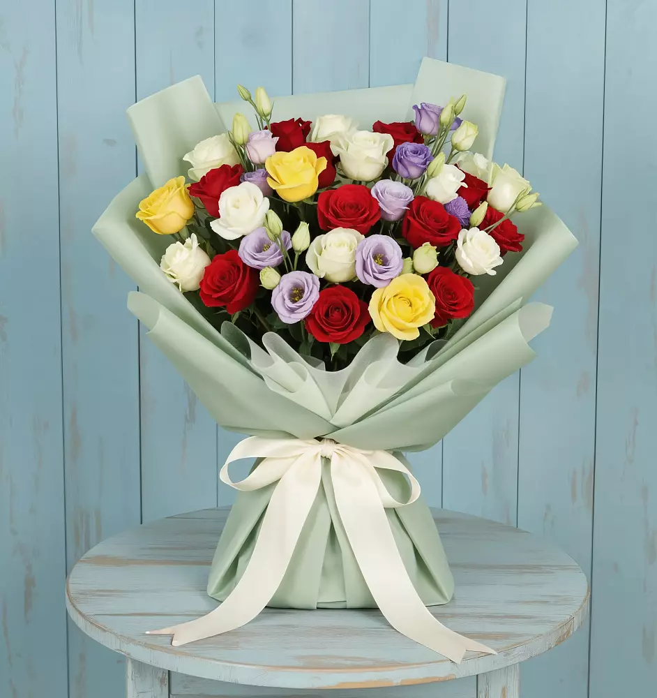 Букет цветов из: Розы в Топках