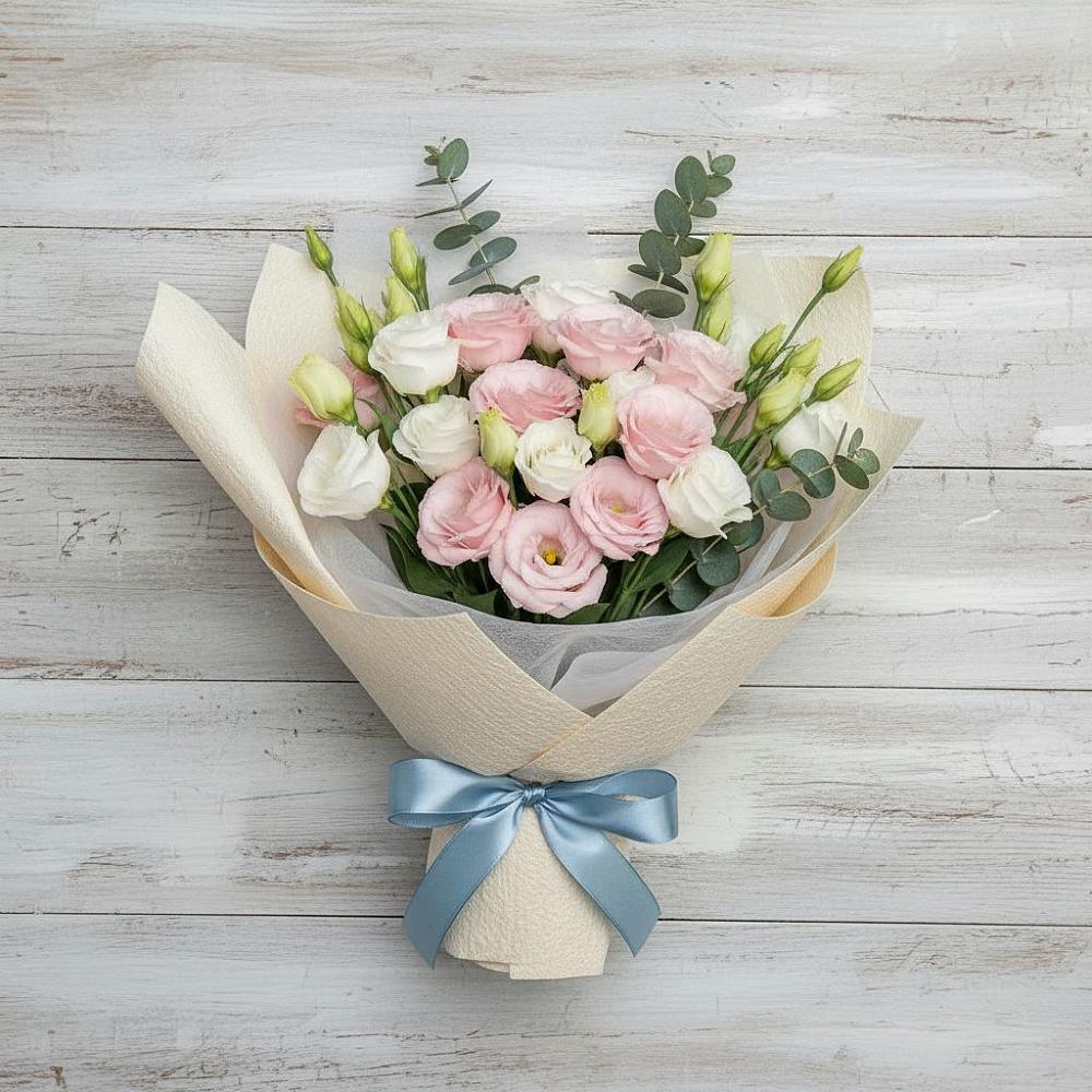 Букет цветов из: Лизиантусы в Топках